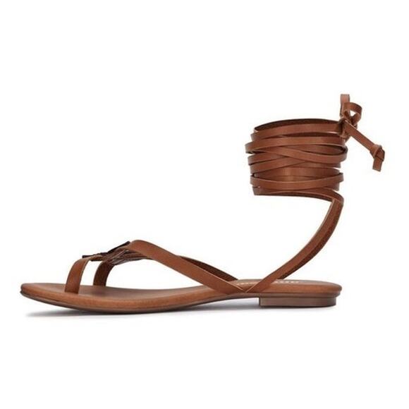 Andrea Lady Brown‎ Butterfly Strappy Sandal SZ 6 - Picture 3 of 7